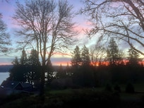 Sunrise from the deck.