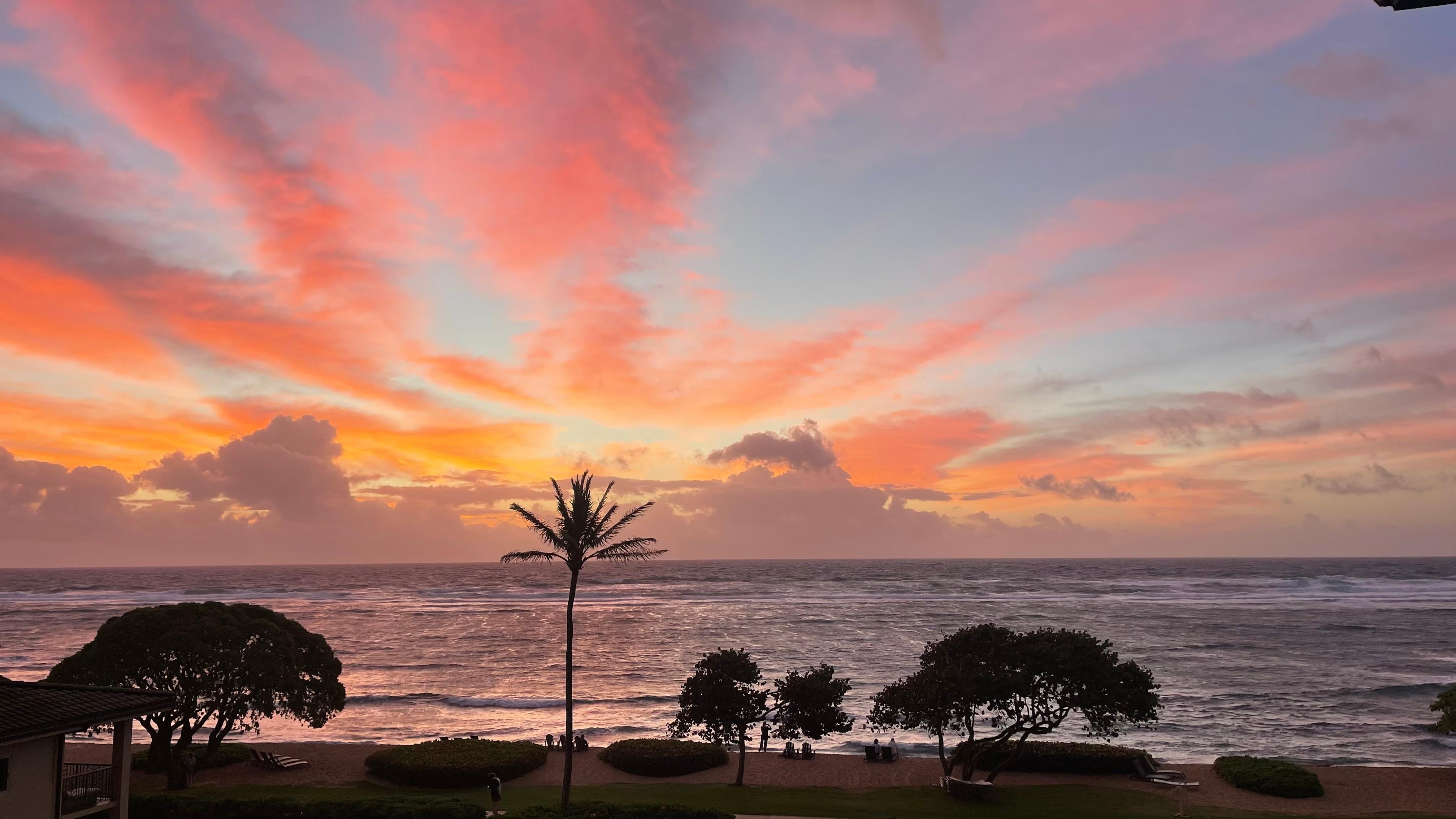 Sunrise view from the condo