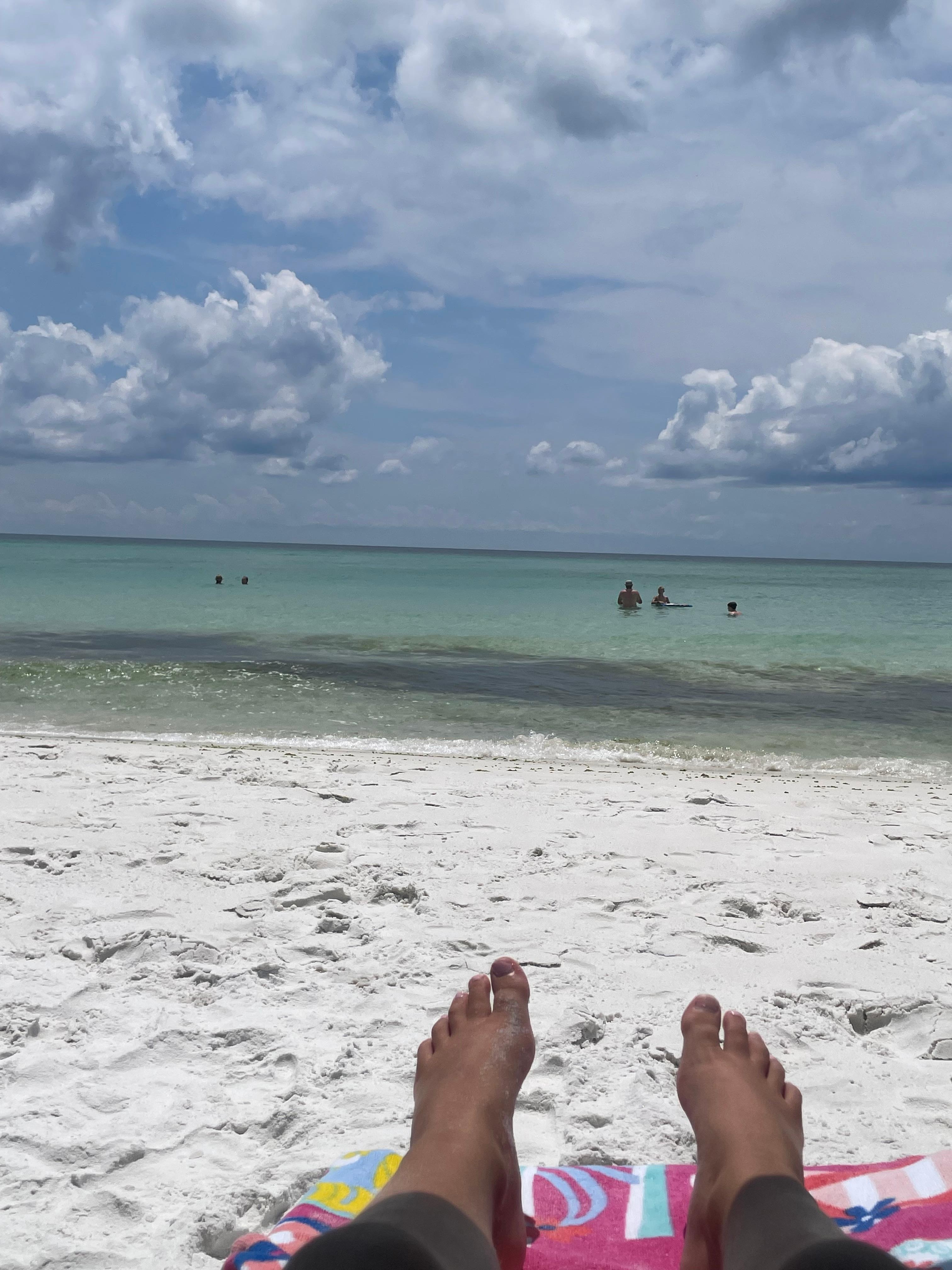 Only ones here, although the weather was a little dicey this day