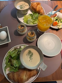 Breakfast, just enough.