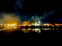 Night view from the lake