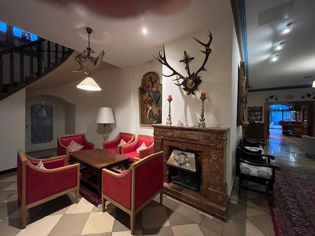 Lobby and sitting area