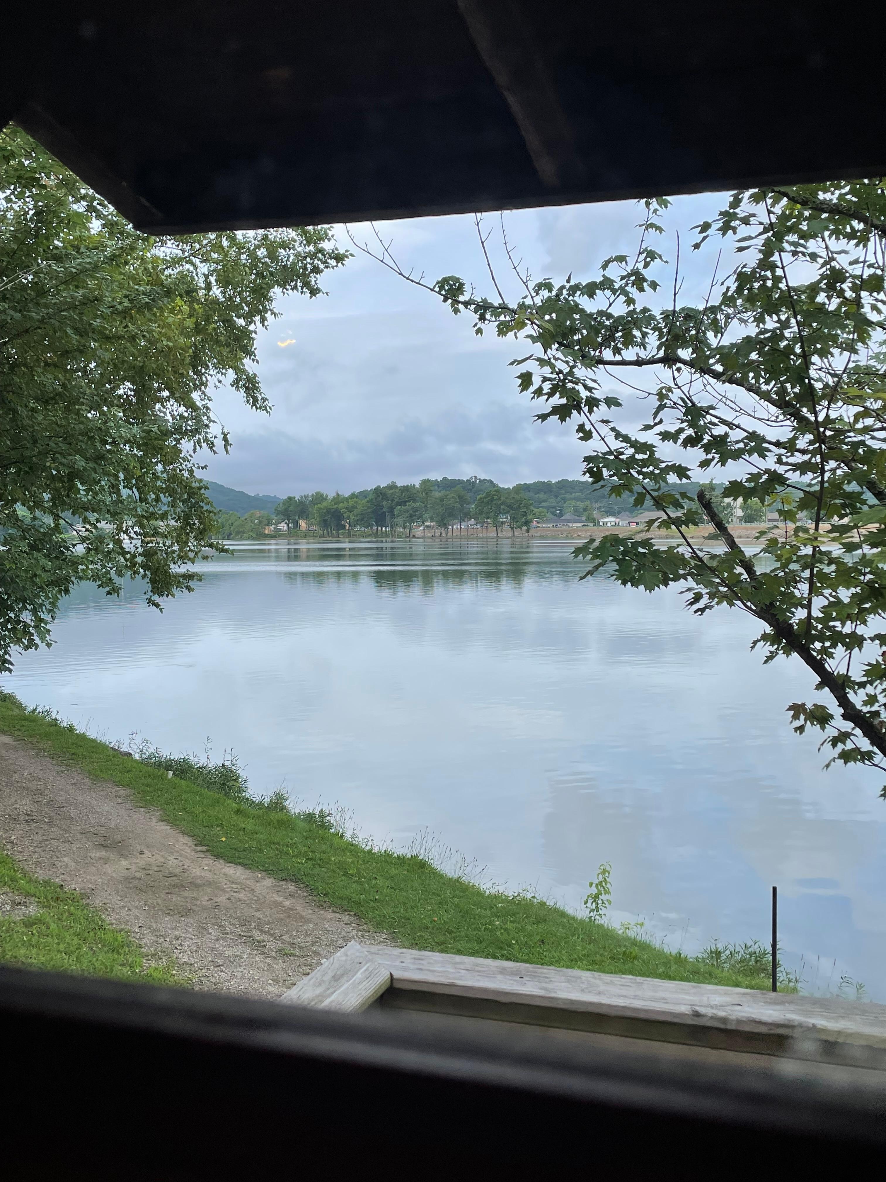 View out the entrance way. 
