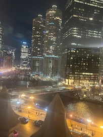 View from room at night