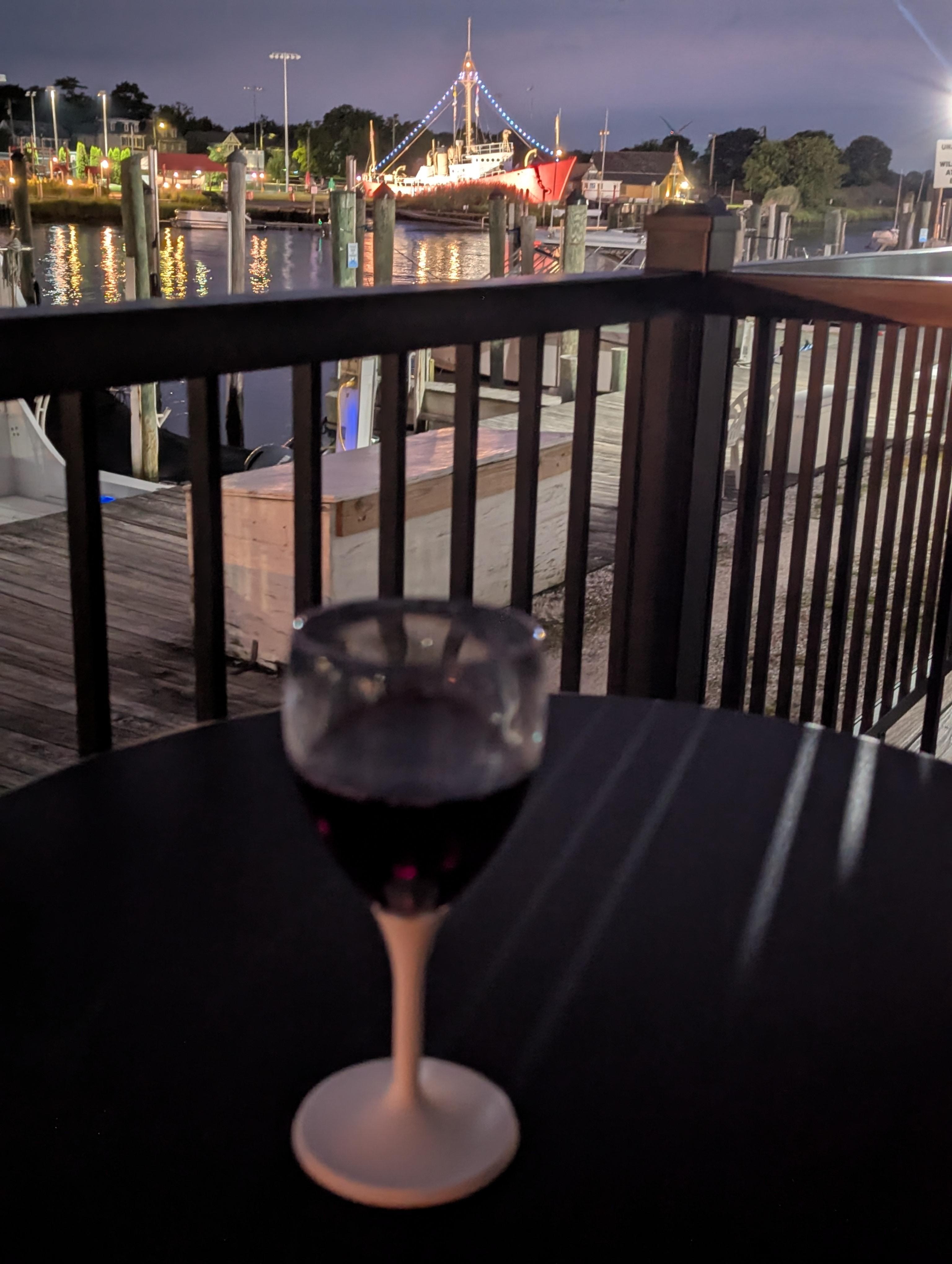 Right off the little balcony of the unit. 