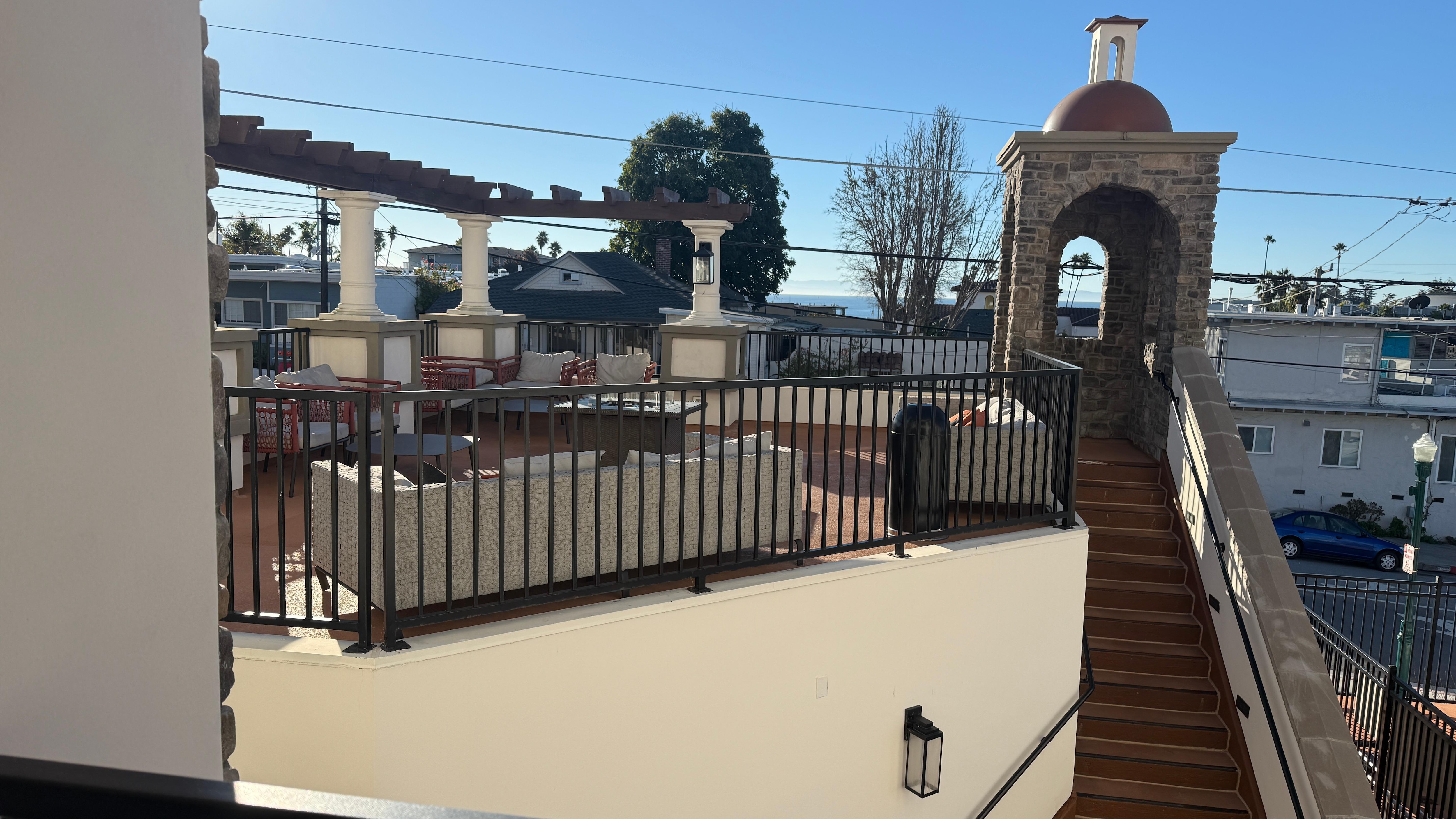  View from our room of the patio. 