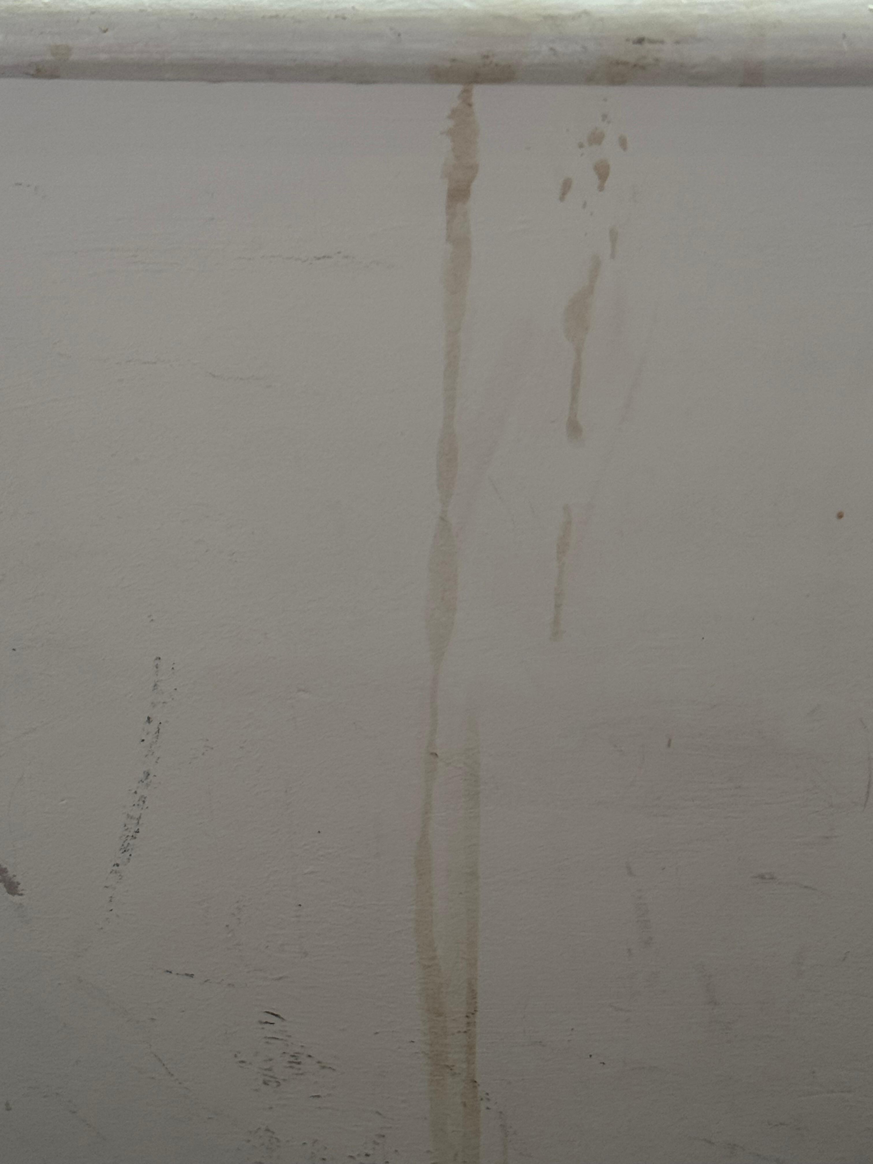 Stains from window 