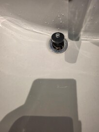 Sink plug was wedged in and to lift it out was difficult