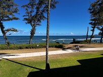 The view of the beach from the lanai