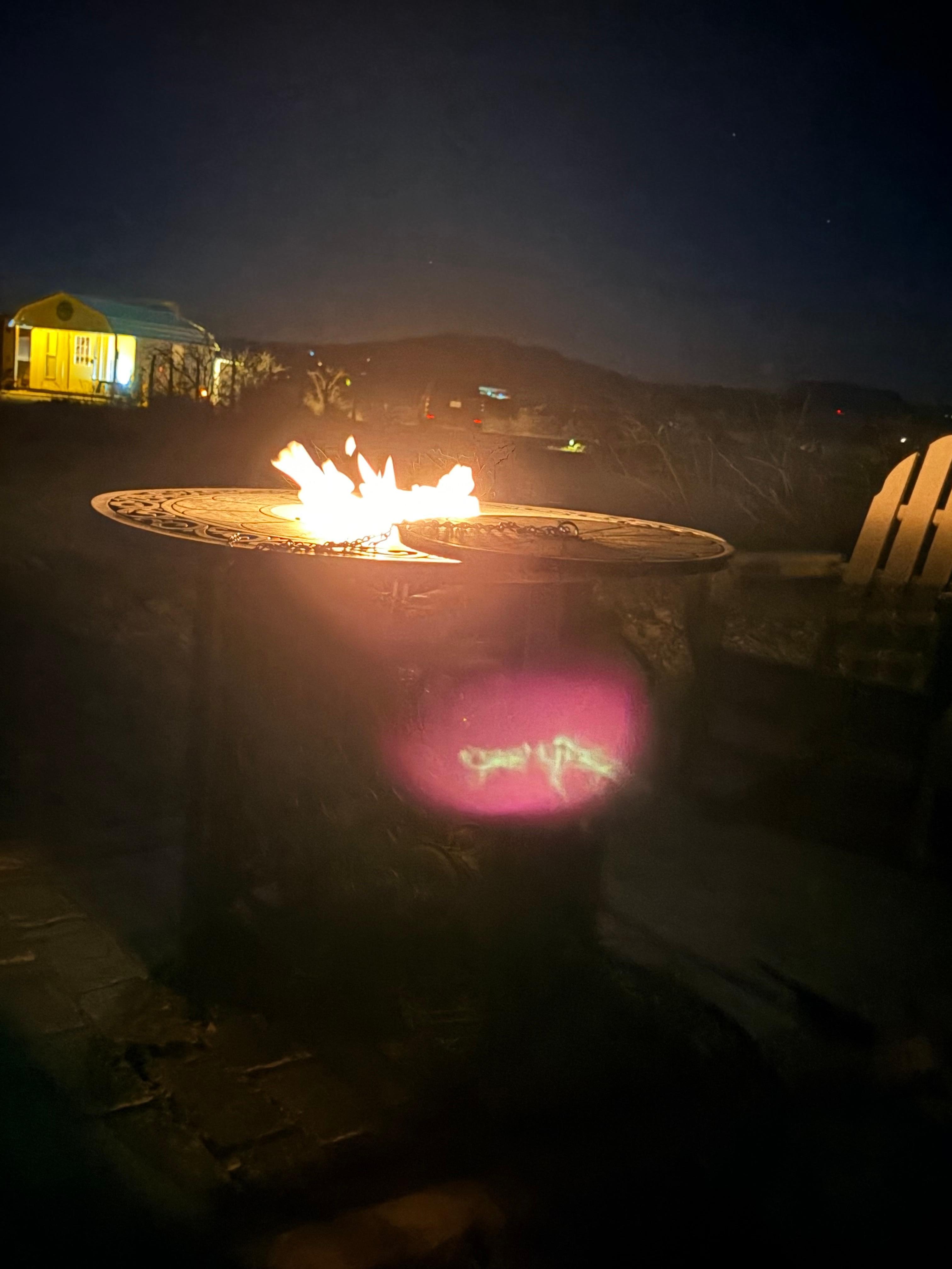 Campfire for star party 