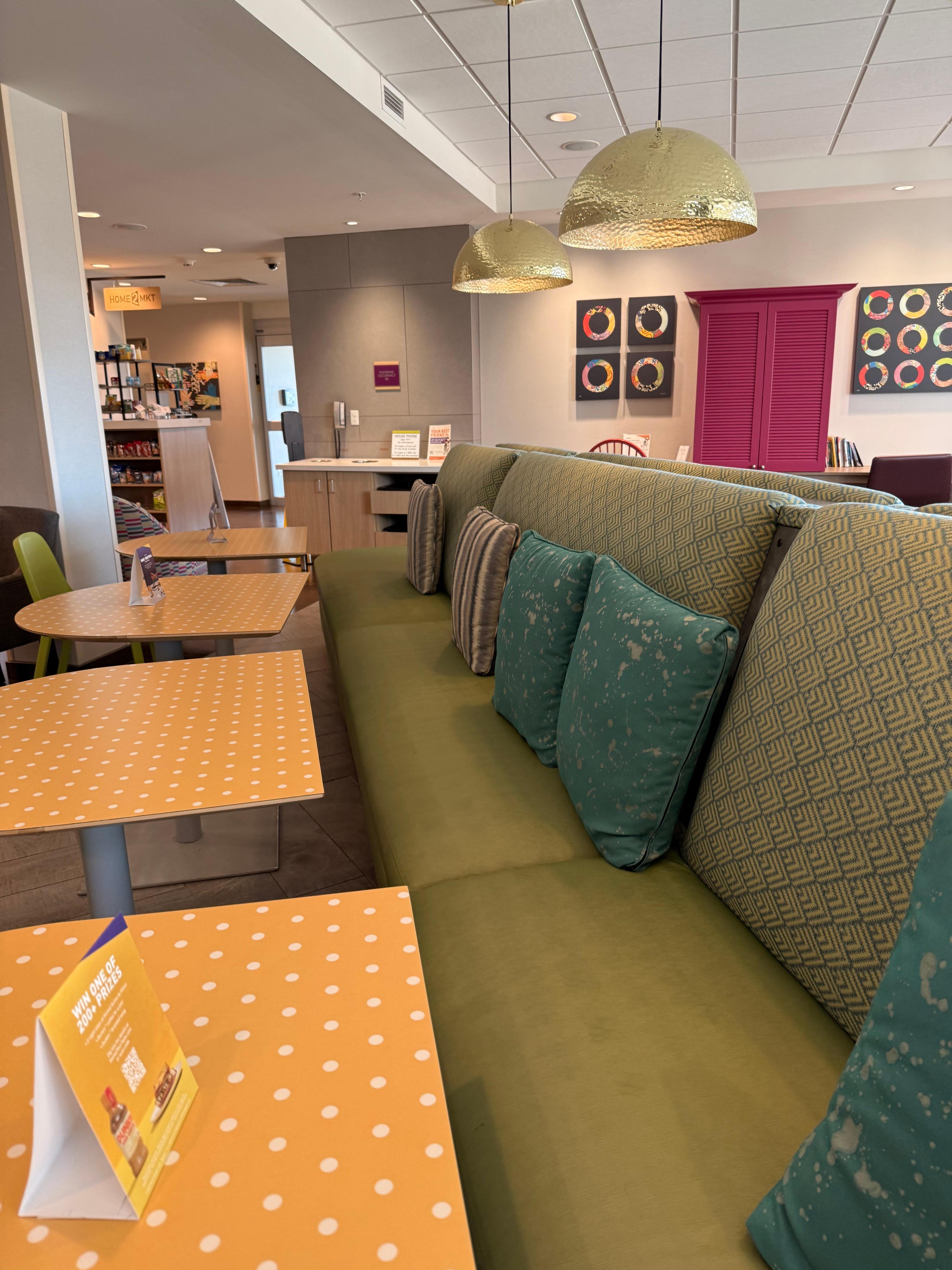 Comfy seating in the lobby!