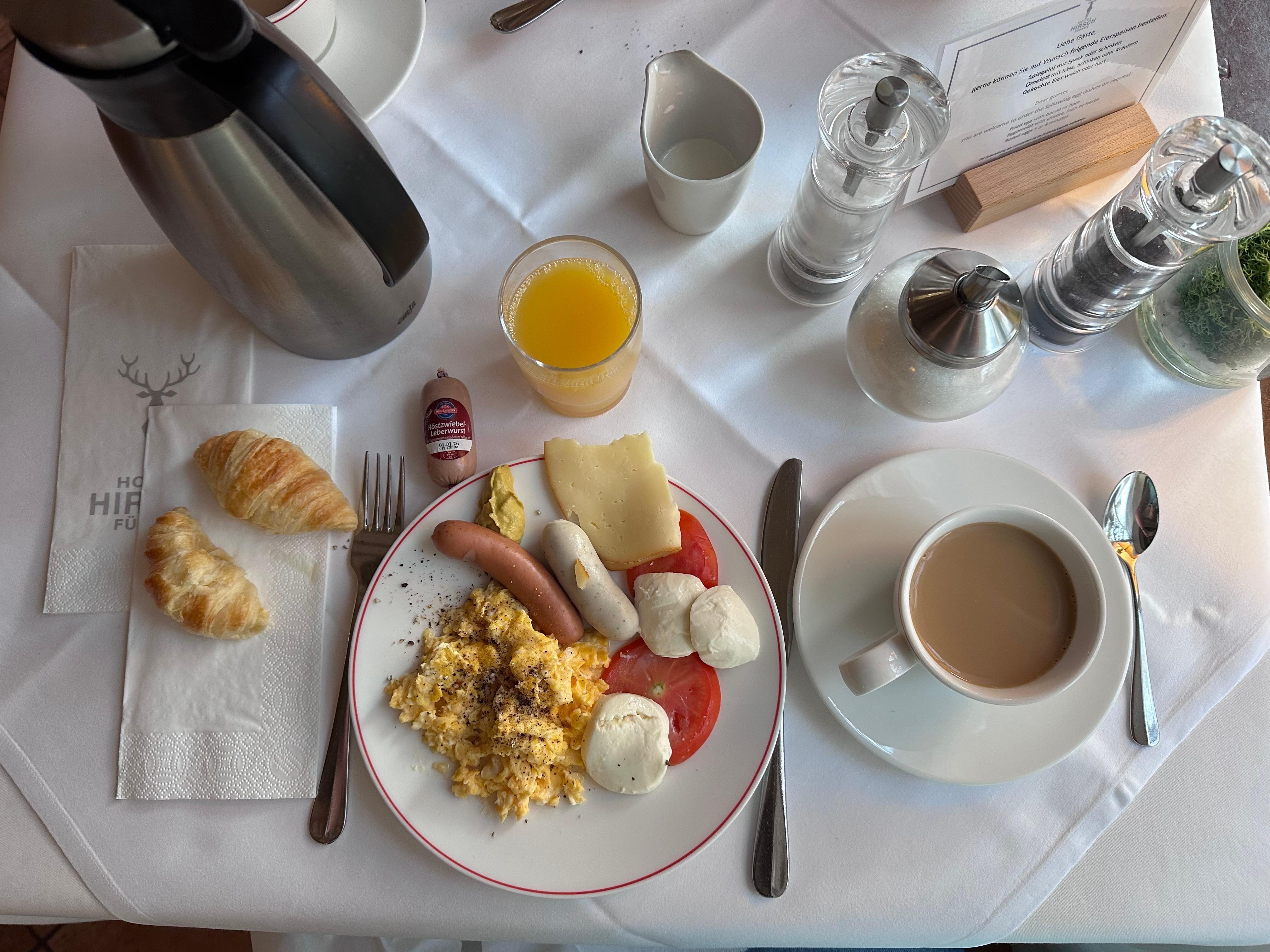 Wonderful breakfast.