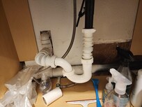 Bath drain not plumbed to drain good.