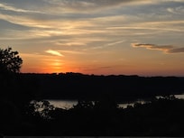 Sunset view from the deck