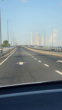 That's the new bridge they recently built.