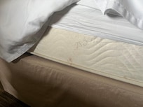 Stains on side of bed