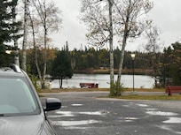 View of lake from room