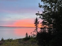 The start of a colourful sunset