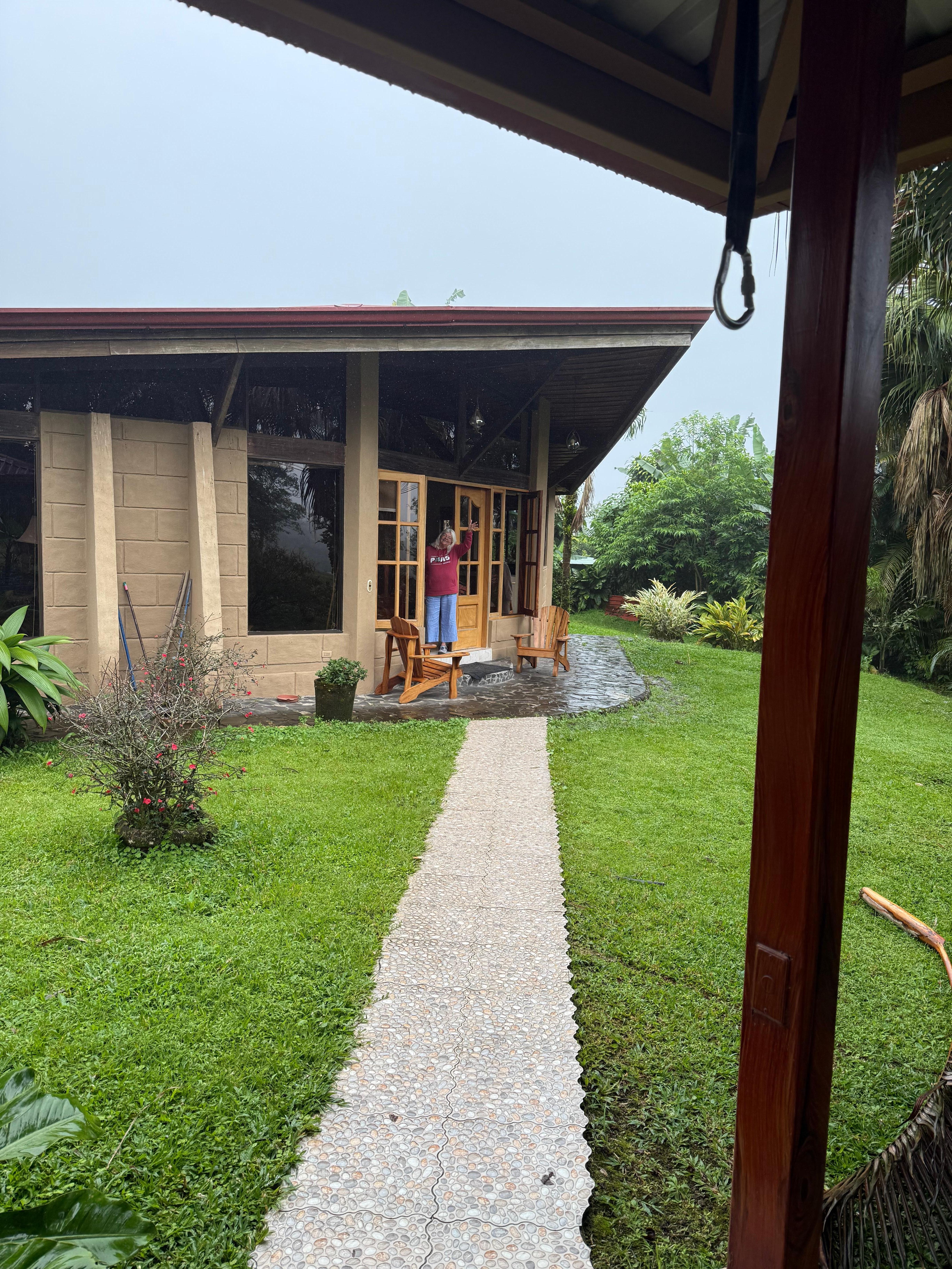 View of the house from the gazebo
