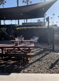 Comunal area with hot tub and fire pit