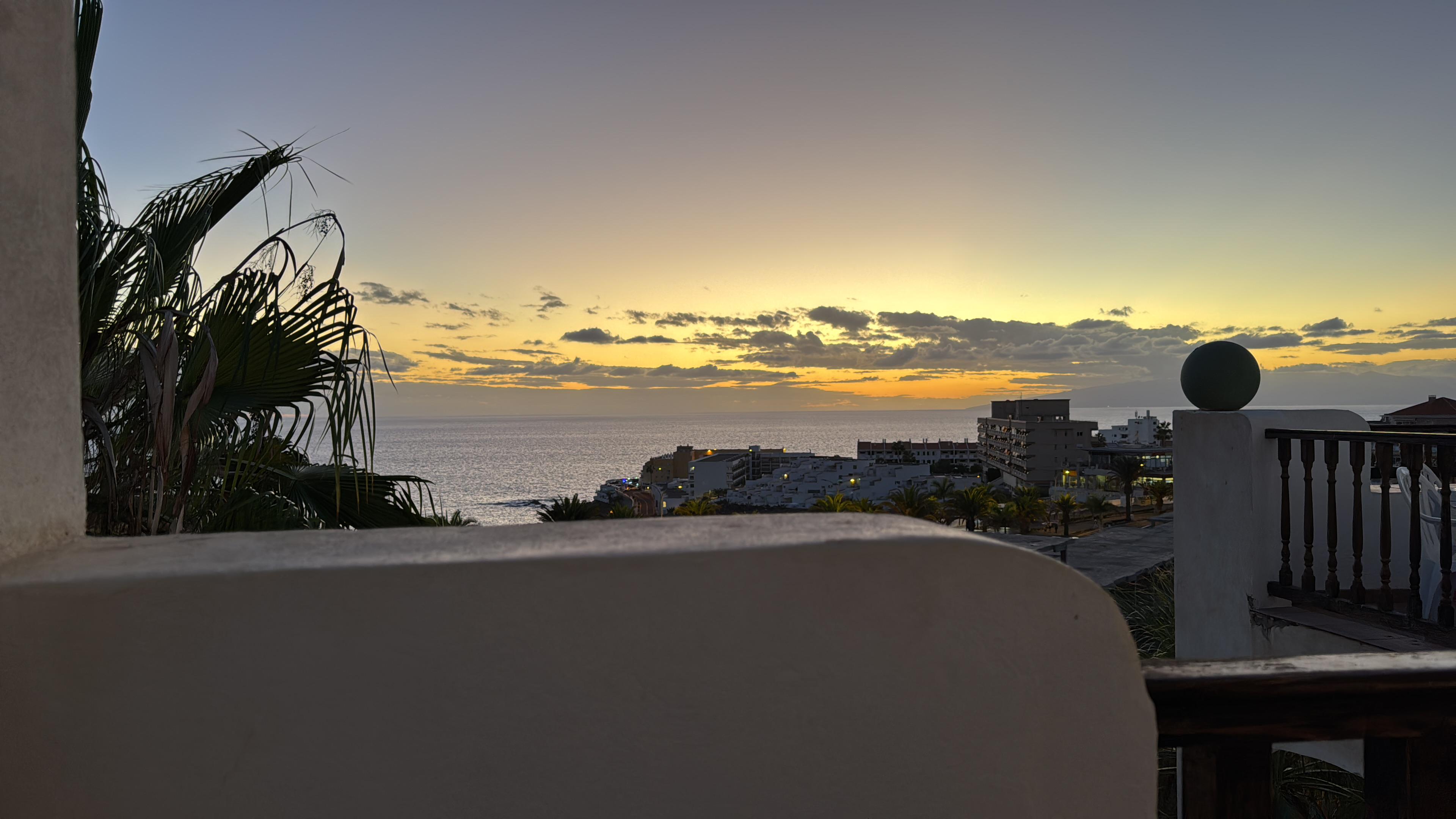 Sunset view from terrace