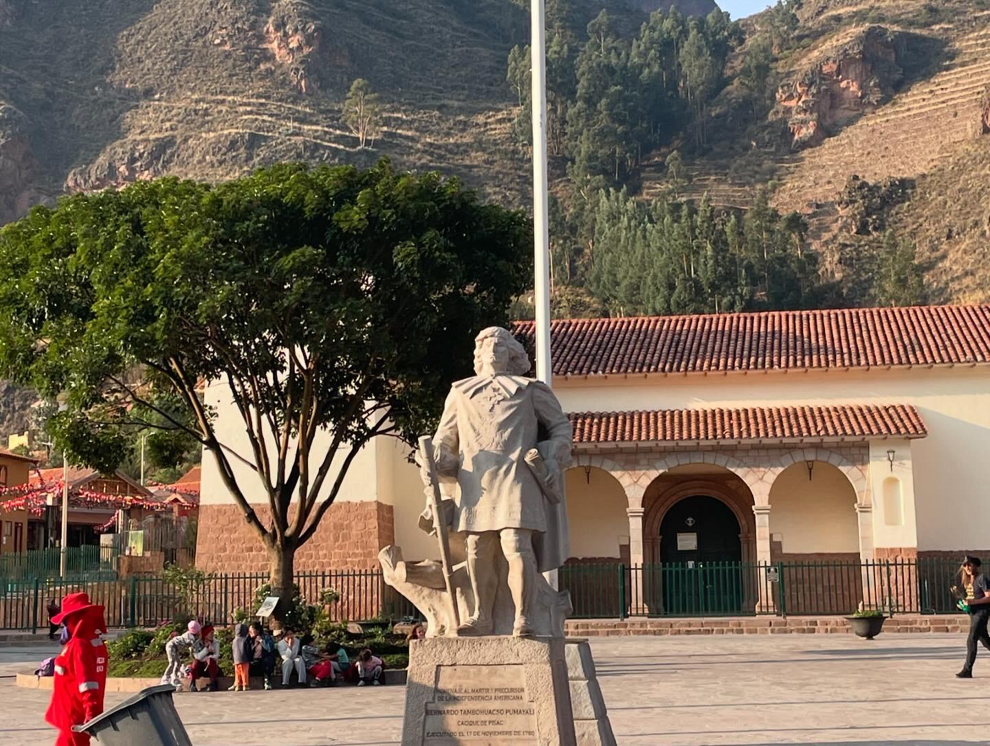 Plaza in front of hotel