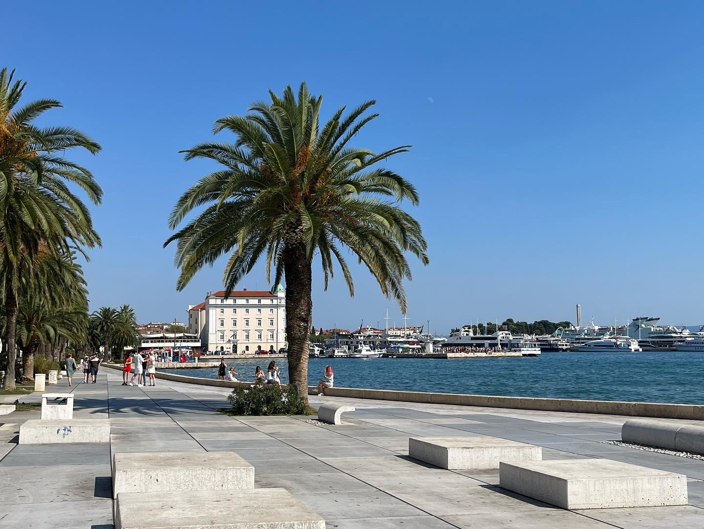 View as you approach the Riva Promenade