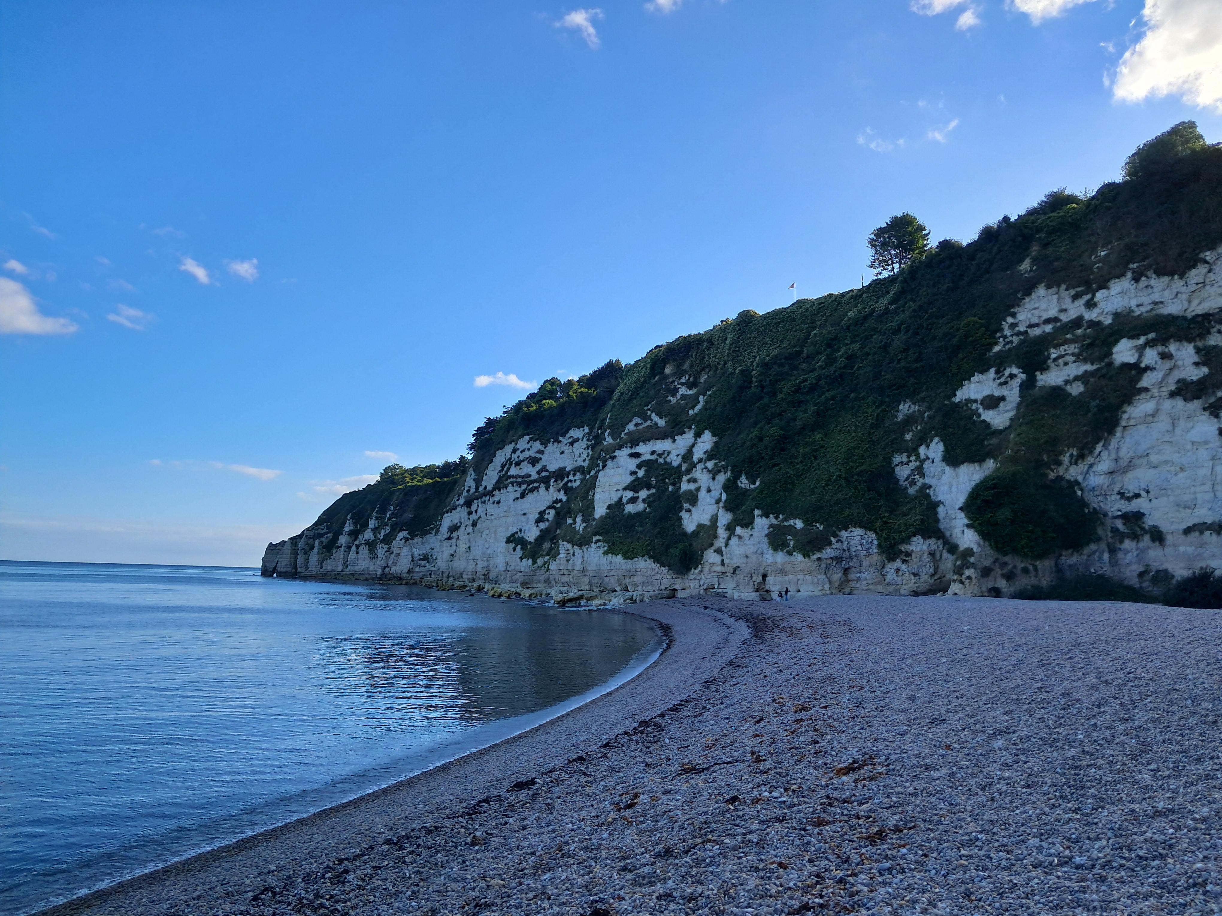 Looking towards Beer Head from Beer Beach
