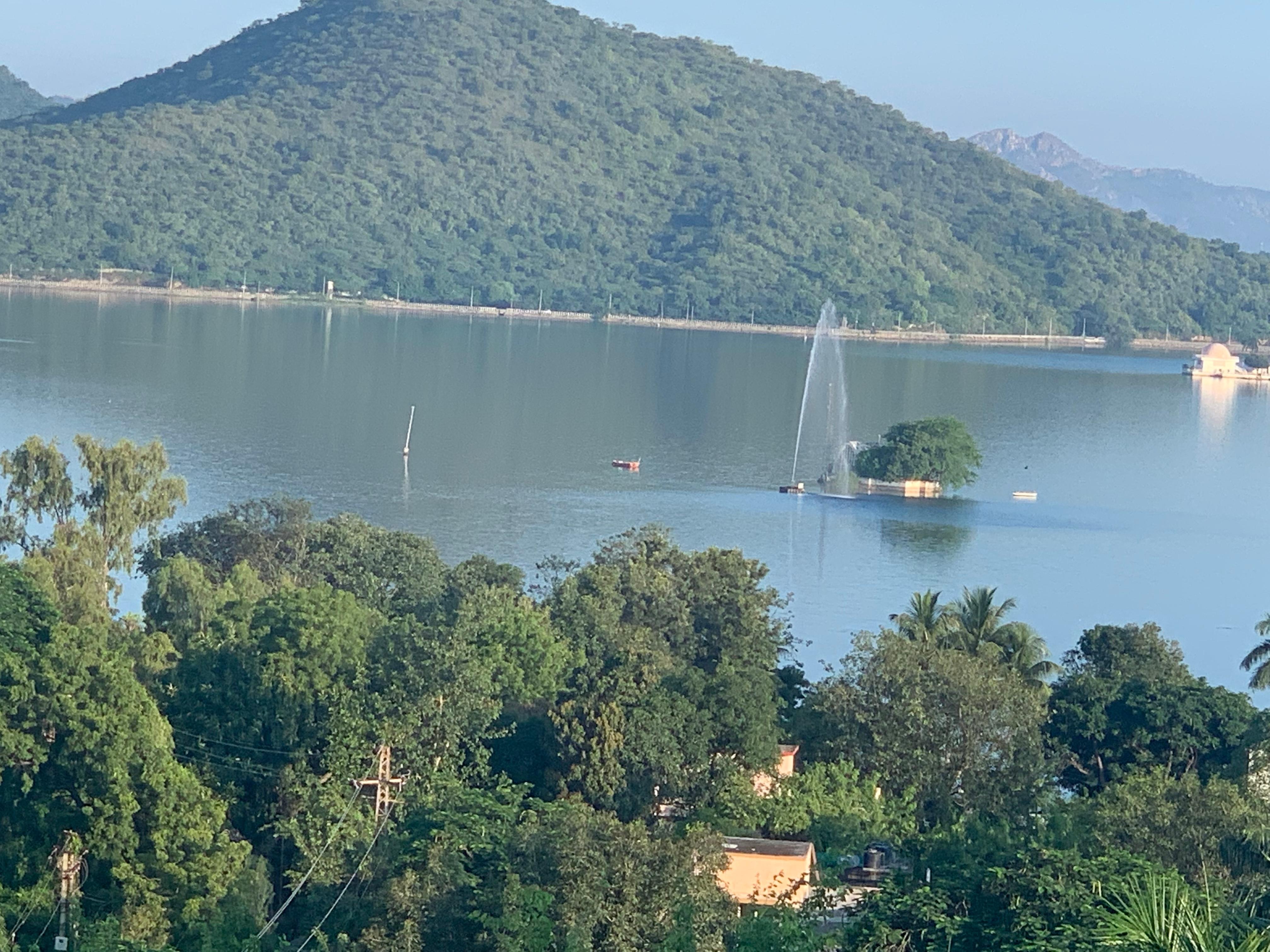 View from lake facing room on 4th floor