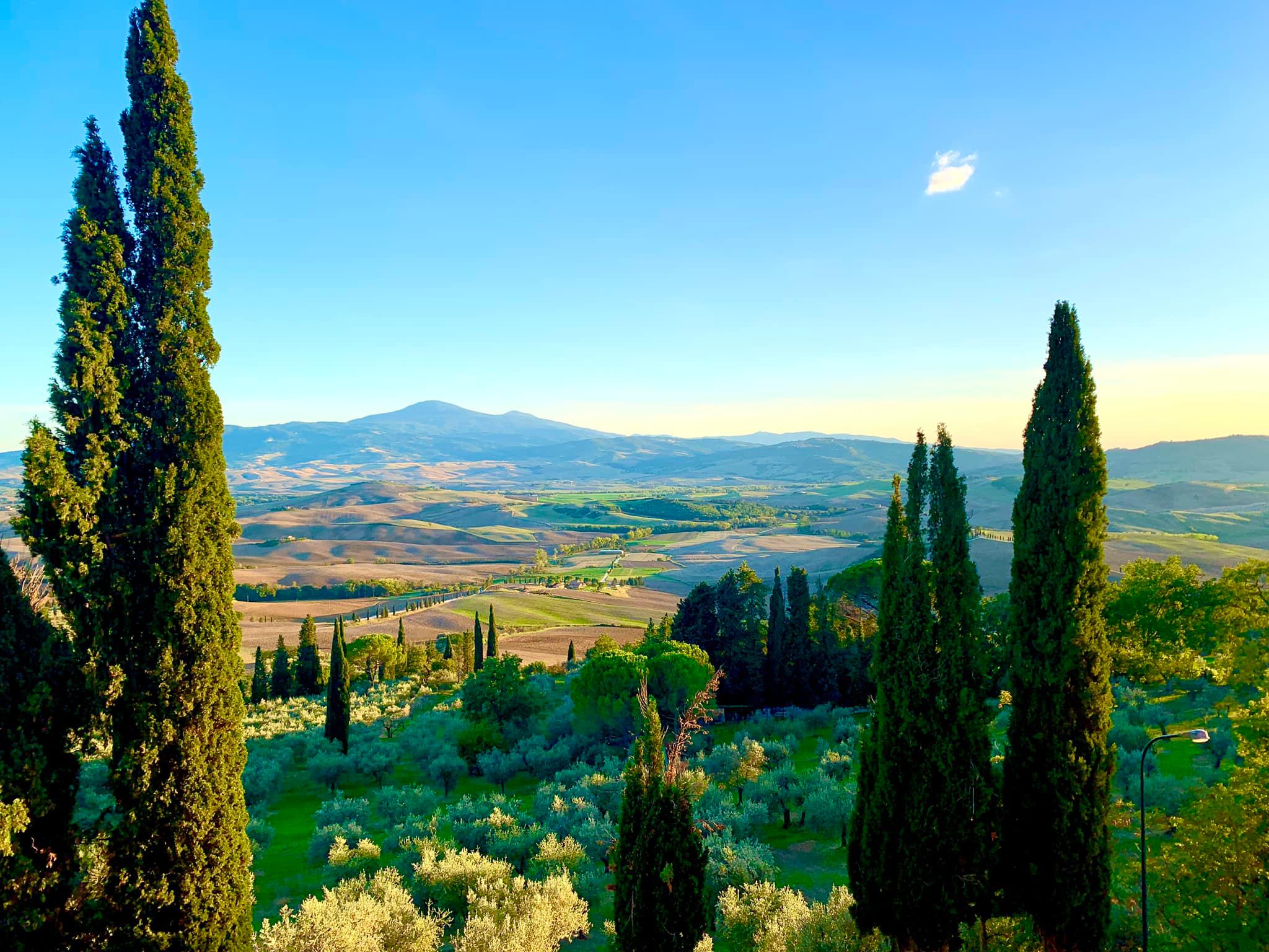 The Val d'Orcia at sunset, Pienza, Italy