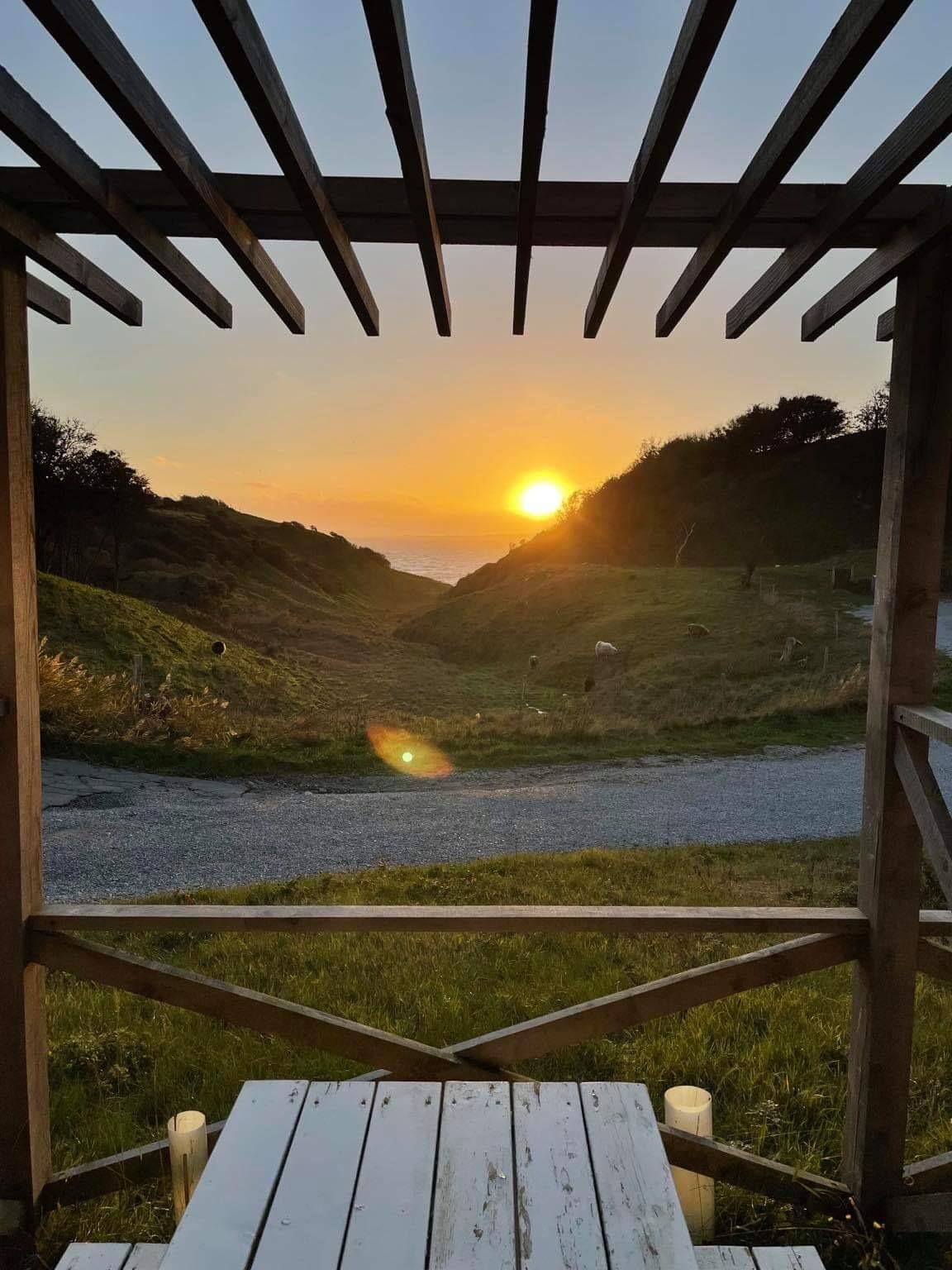 Fantastisk smuk udsigt fra værelse 5!