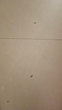 vloer tegels met splinters eraf