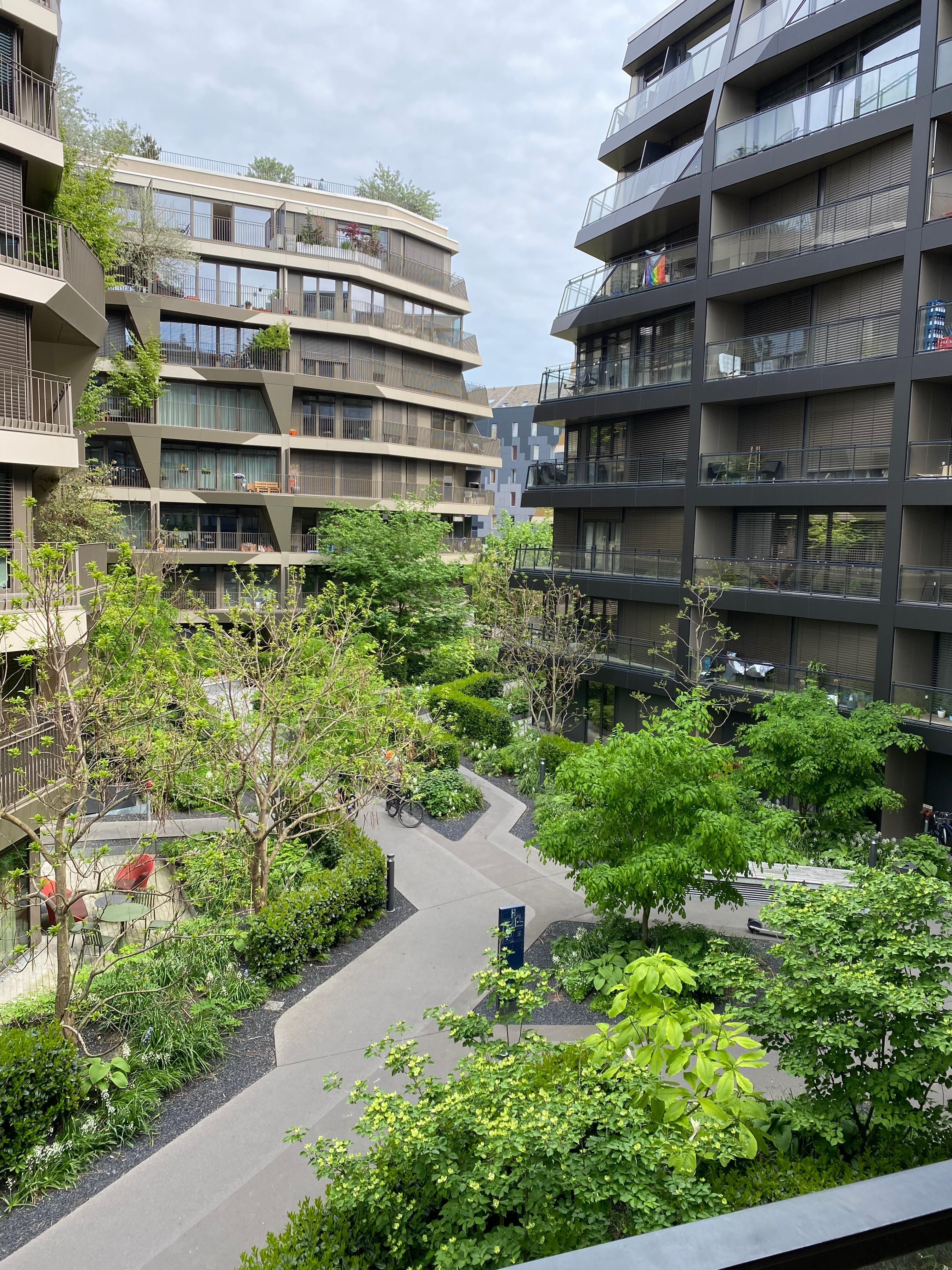 Daytime view from the balcony