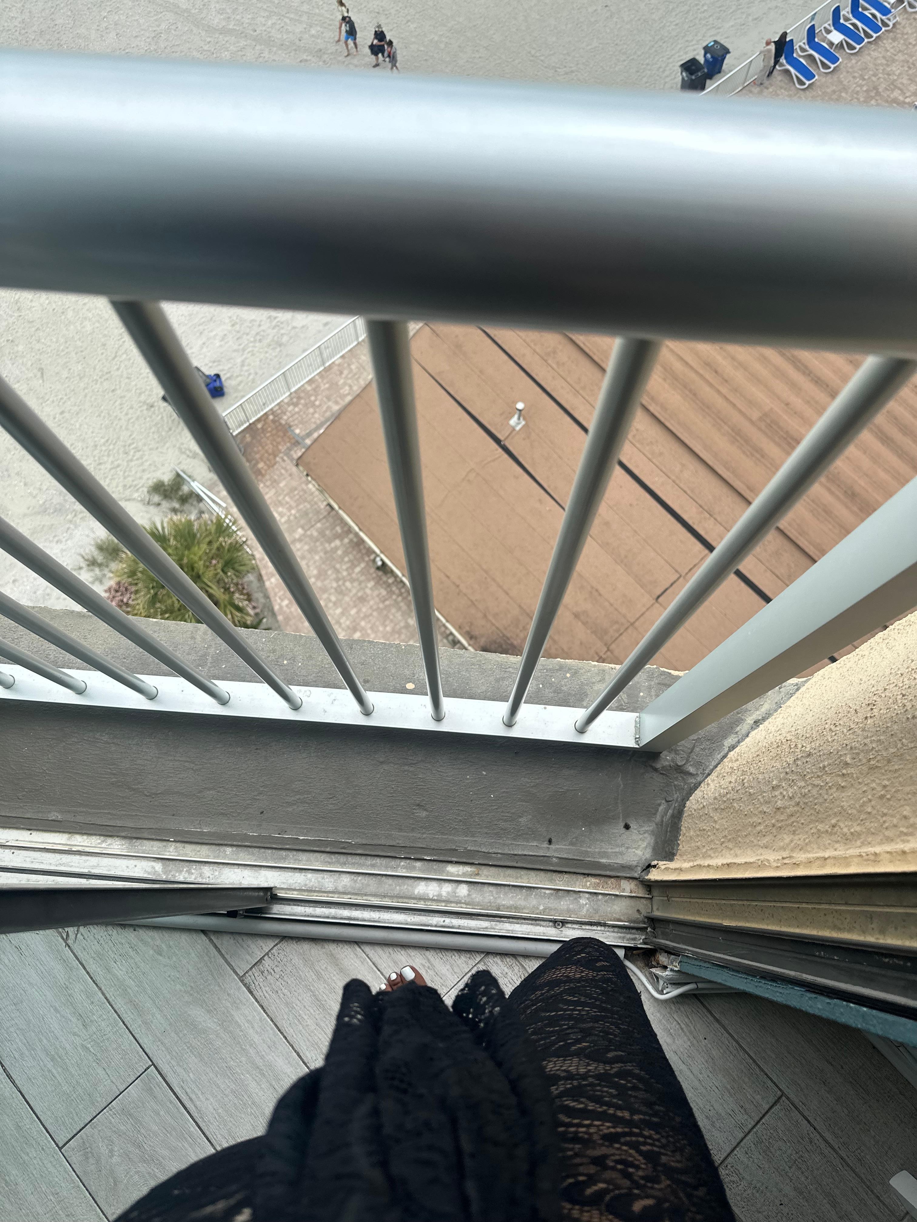I paid for a balcony and got this ! One I couldn’t even stand on !