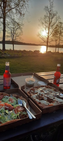 Närheten in till urshult (ca 1 km) gjorde att det blev pizza till kvällsmat.