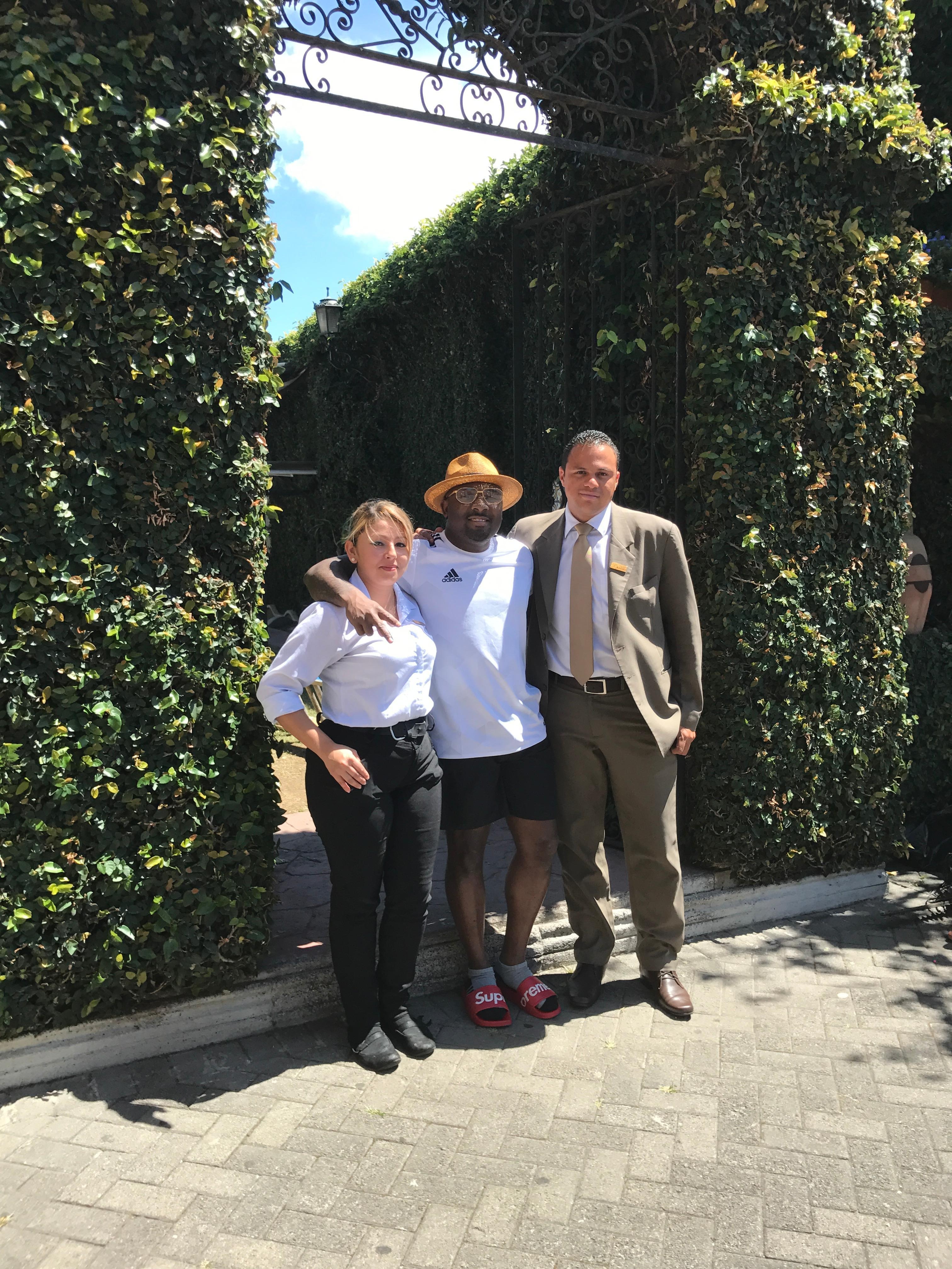 me and the staff