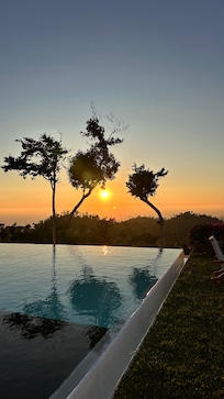 El atardecer se ve precioso del
Hotel