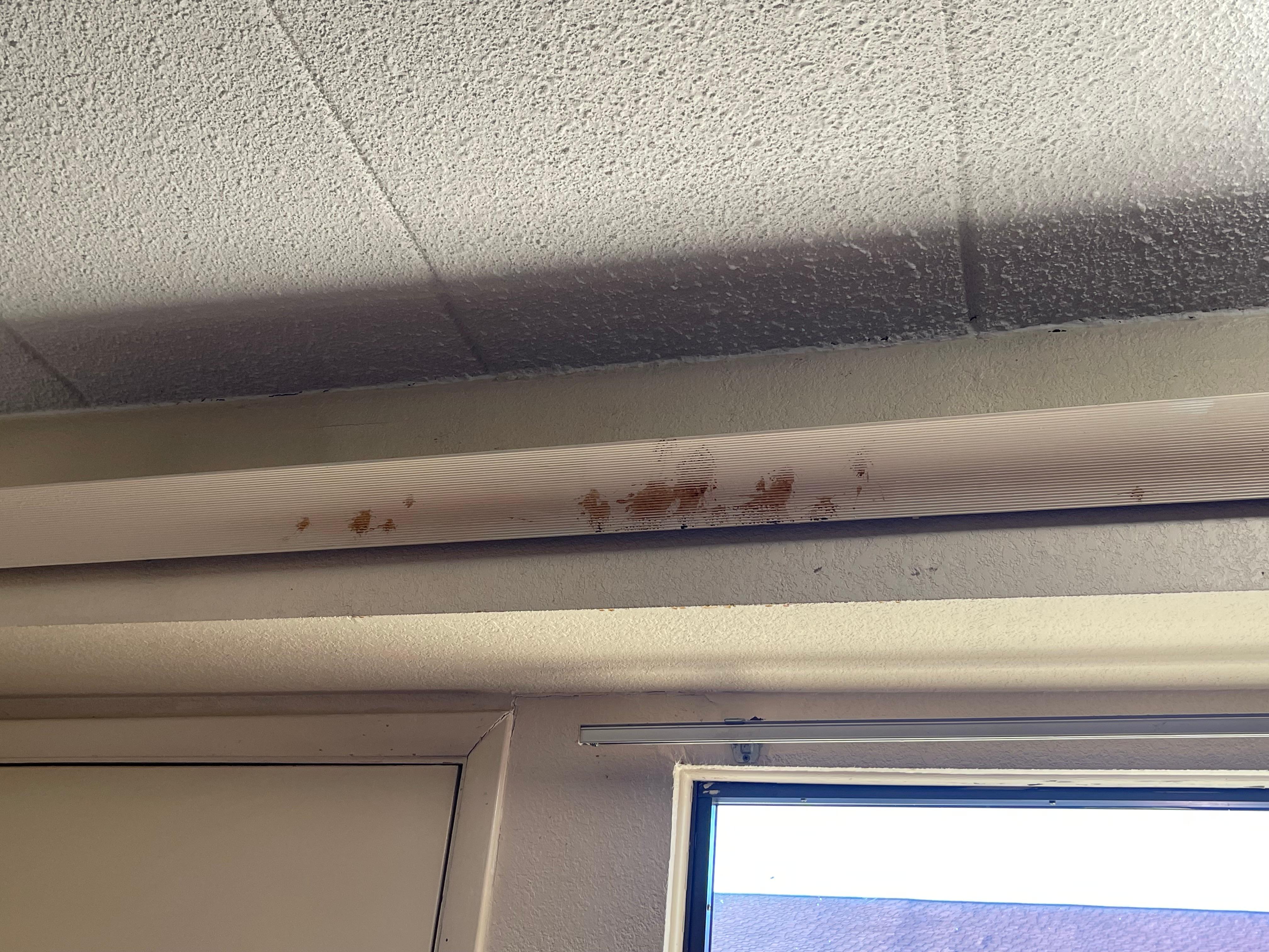 Stains on wall