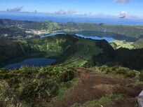 Udsigt v Lagoa Canario