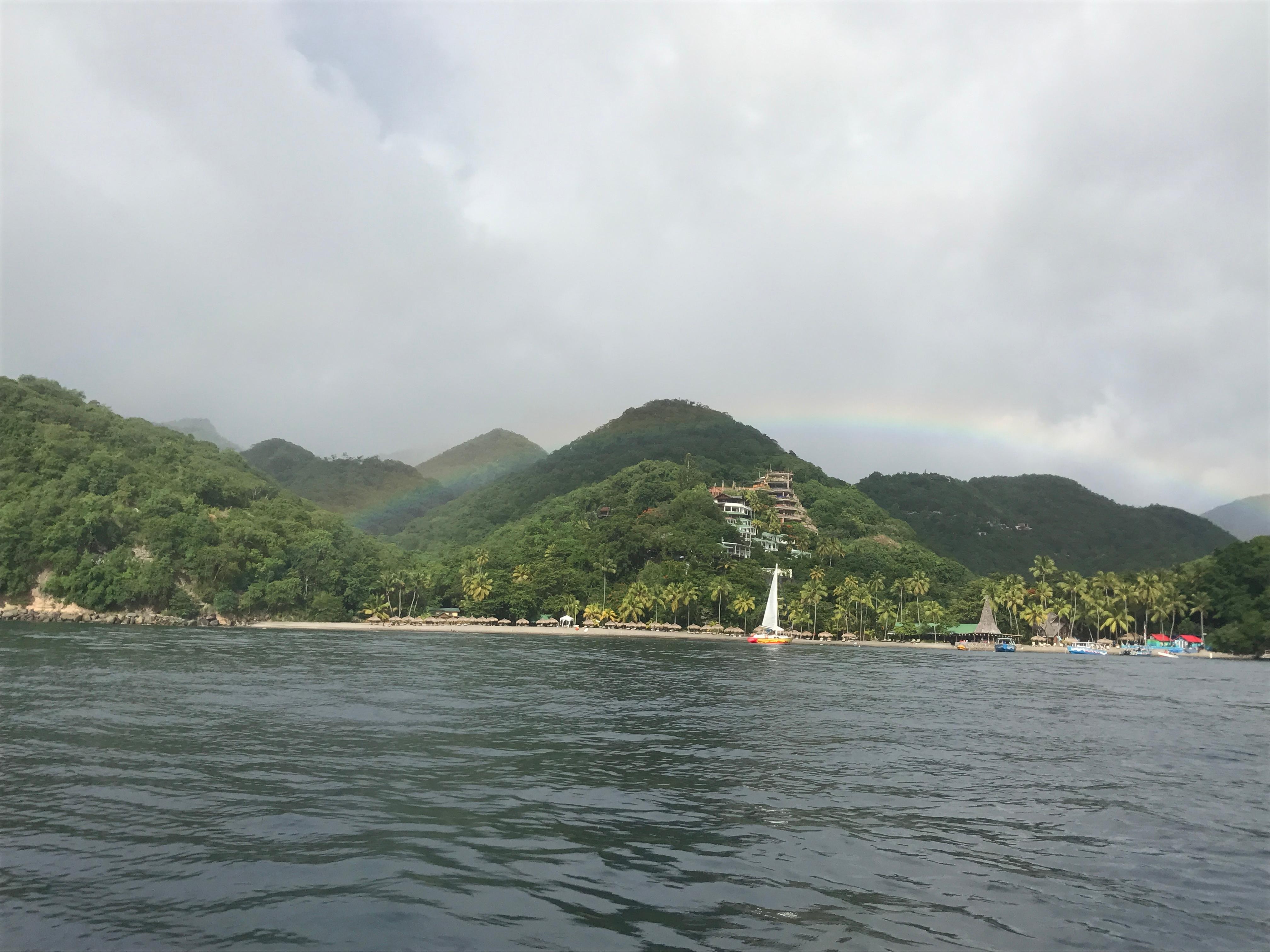 Anse Chastanet and Jade Mountain. No pot of gold found.