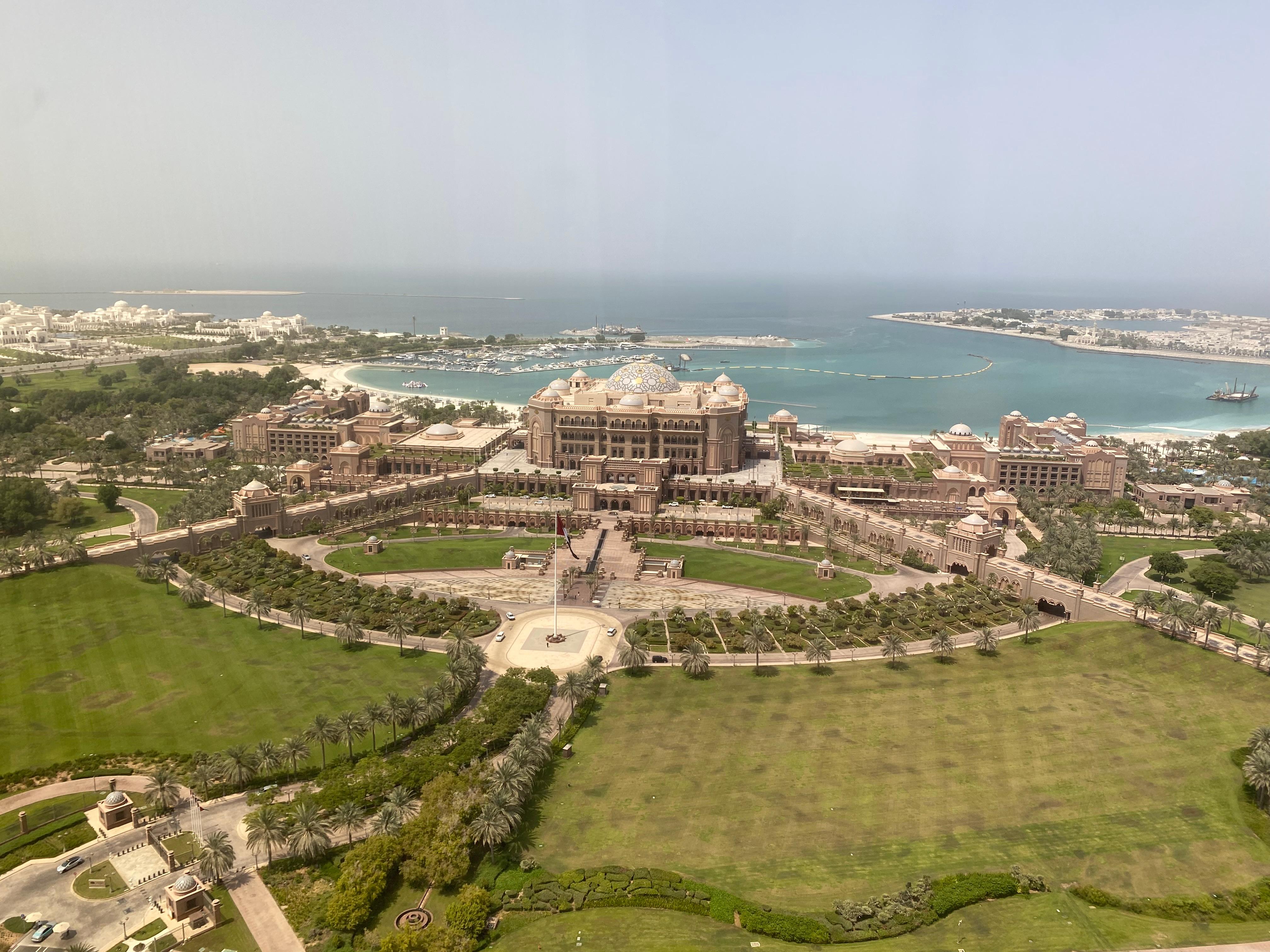 Emirate palace hotel view from room