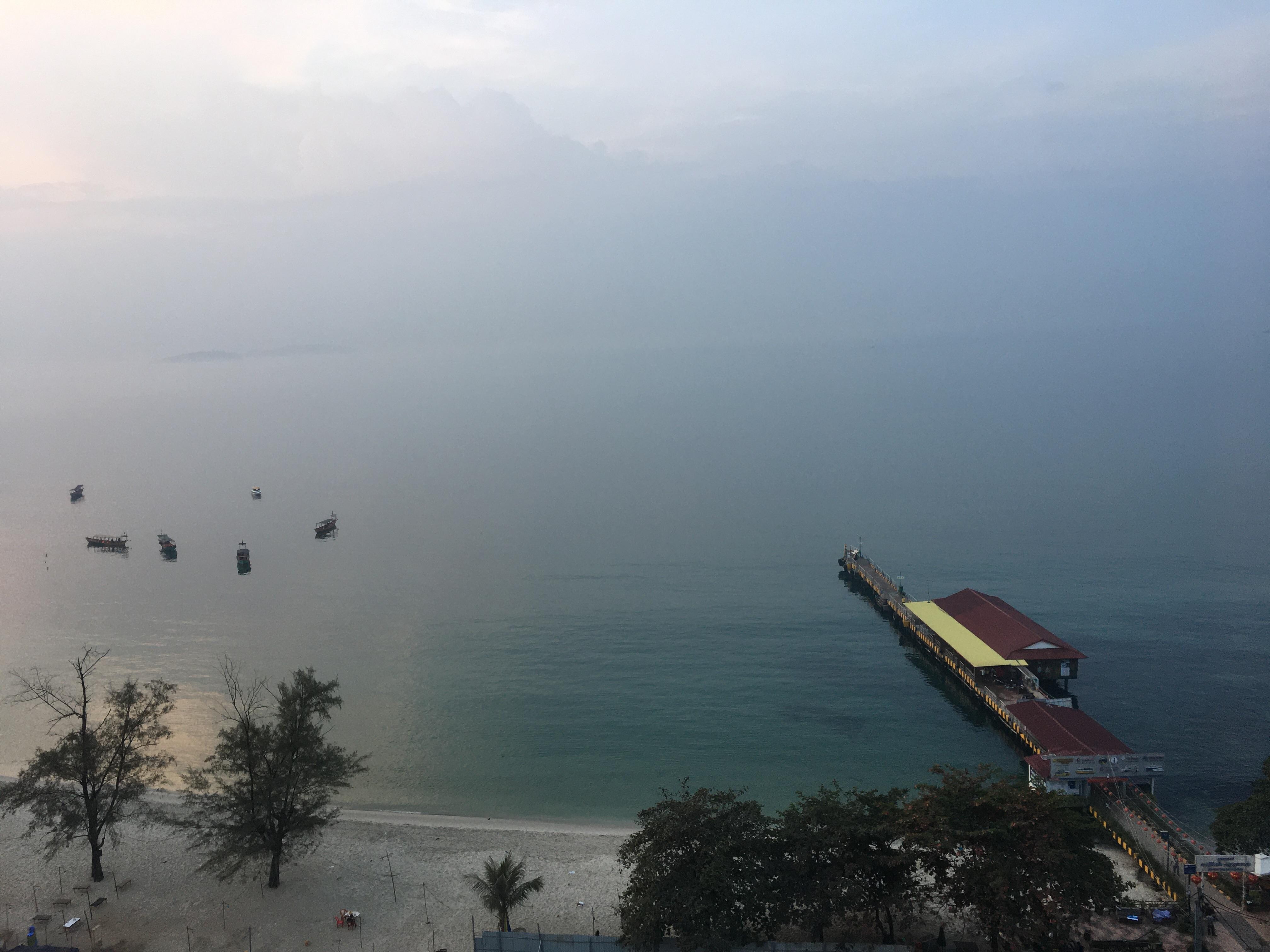 ホテルのレストランからの眺望