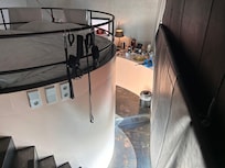 Many narrow stairs