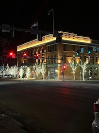 Hotel Jerome at night