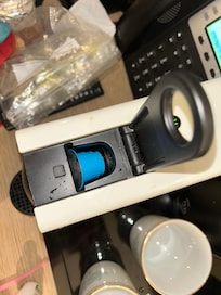 The coffee pod kept falling down to the bottom.