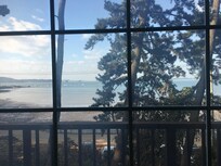 민들레 객실 거실에서 보이는 뷰