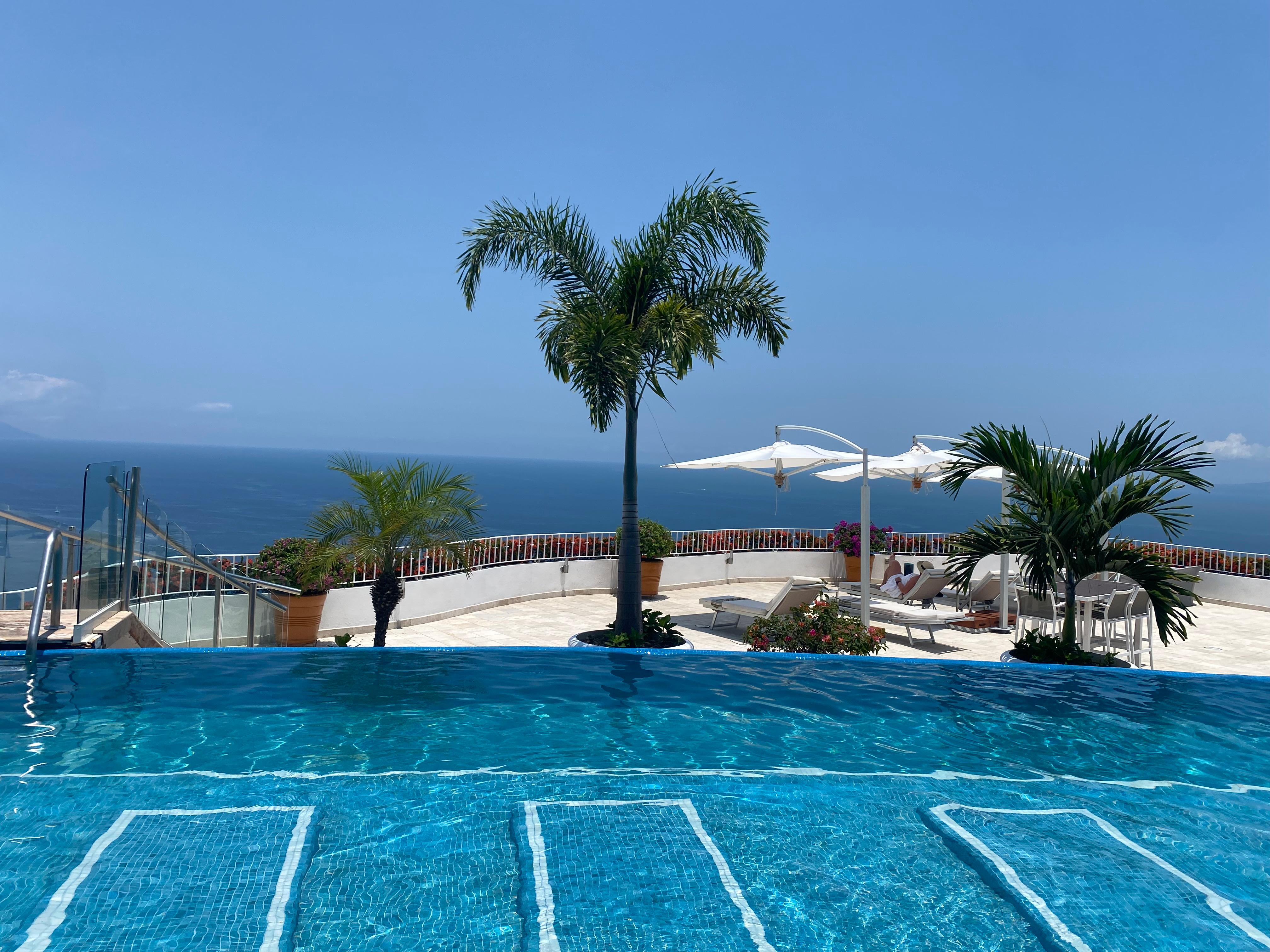 View from rooftop pool.
