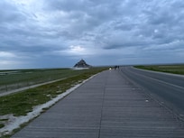 Walk way to Mont St Michel