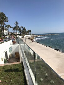The walk to the beach.