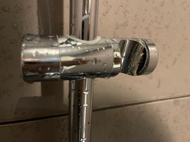 the shower holder is damaged